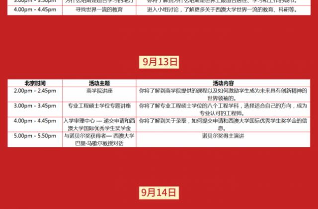 2020西澳大学国际开放周来啦!