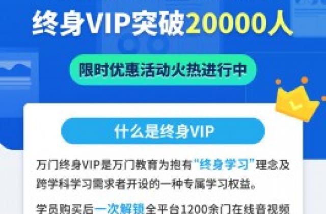 为庆祝注册用户破12000000，万门大学决定推出一项重大优惠！