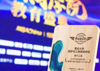 重庆大学经济与工商管理学院MBA项目 再次斩获2022“中国商学院”教育盛典多项评选